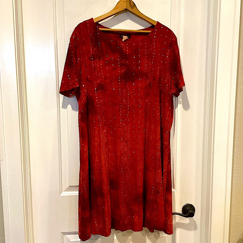 Cocomo Deep Red Sequin Dress